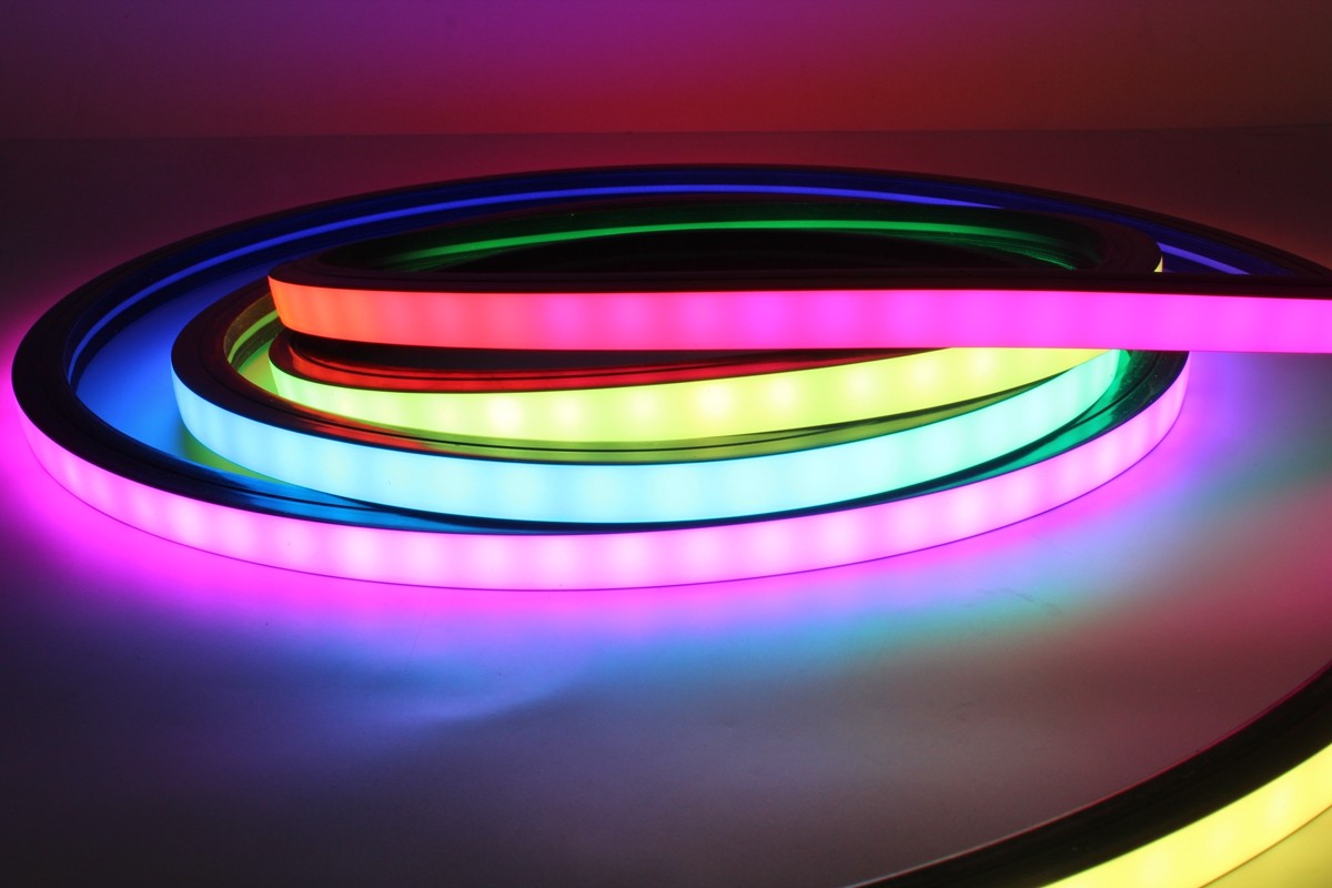 黑色霓虹管灯带\1616