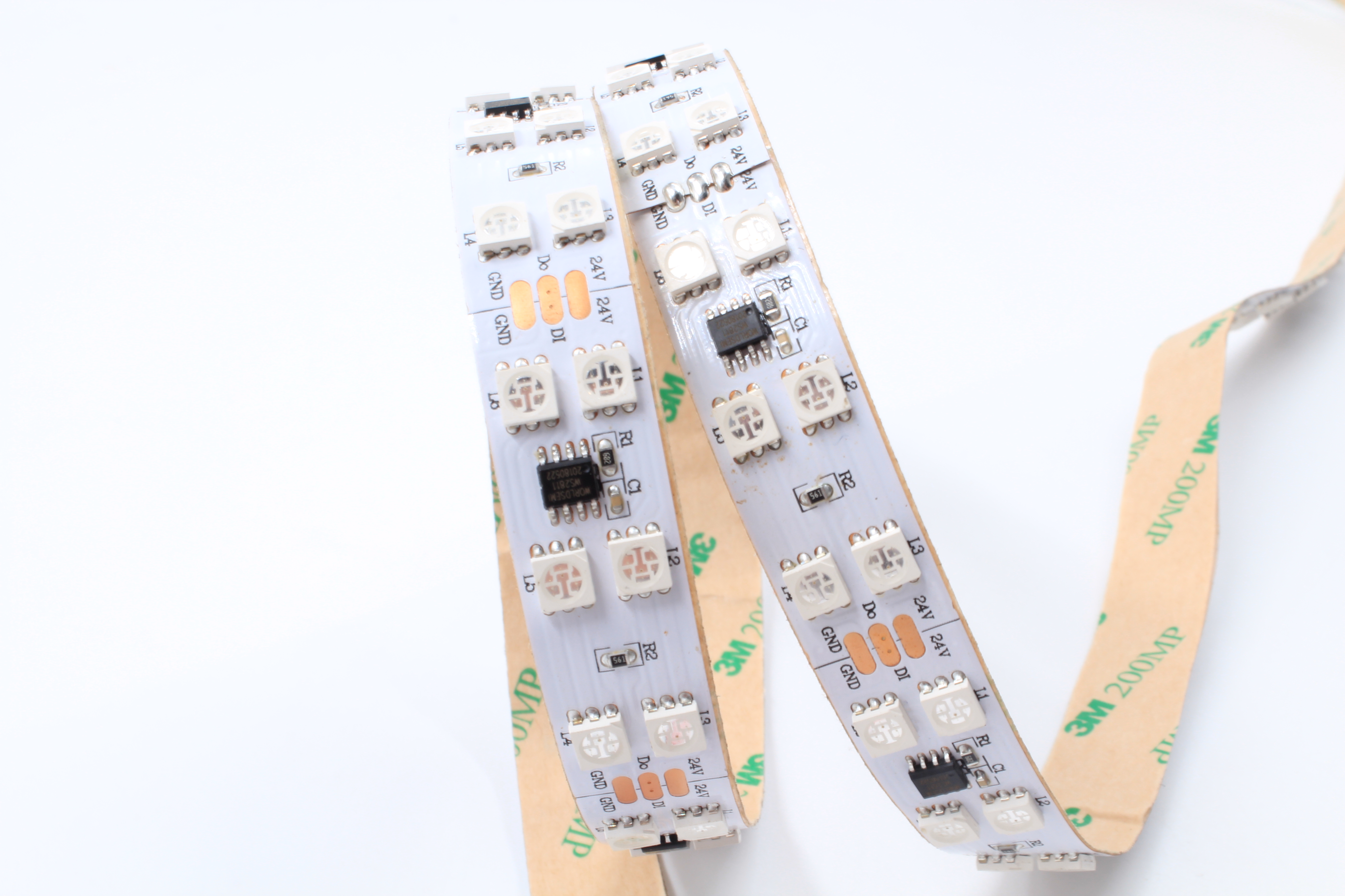 WS2811-24V-20L-120D裸板5050RGB幻彩灯带