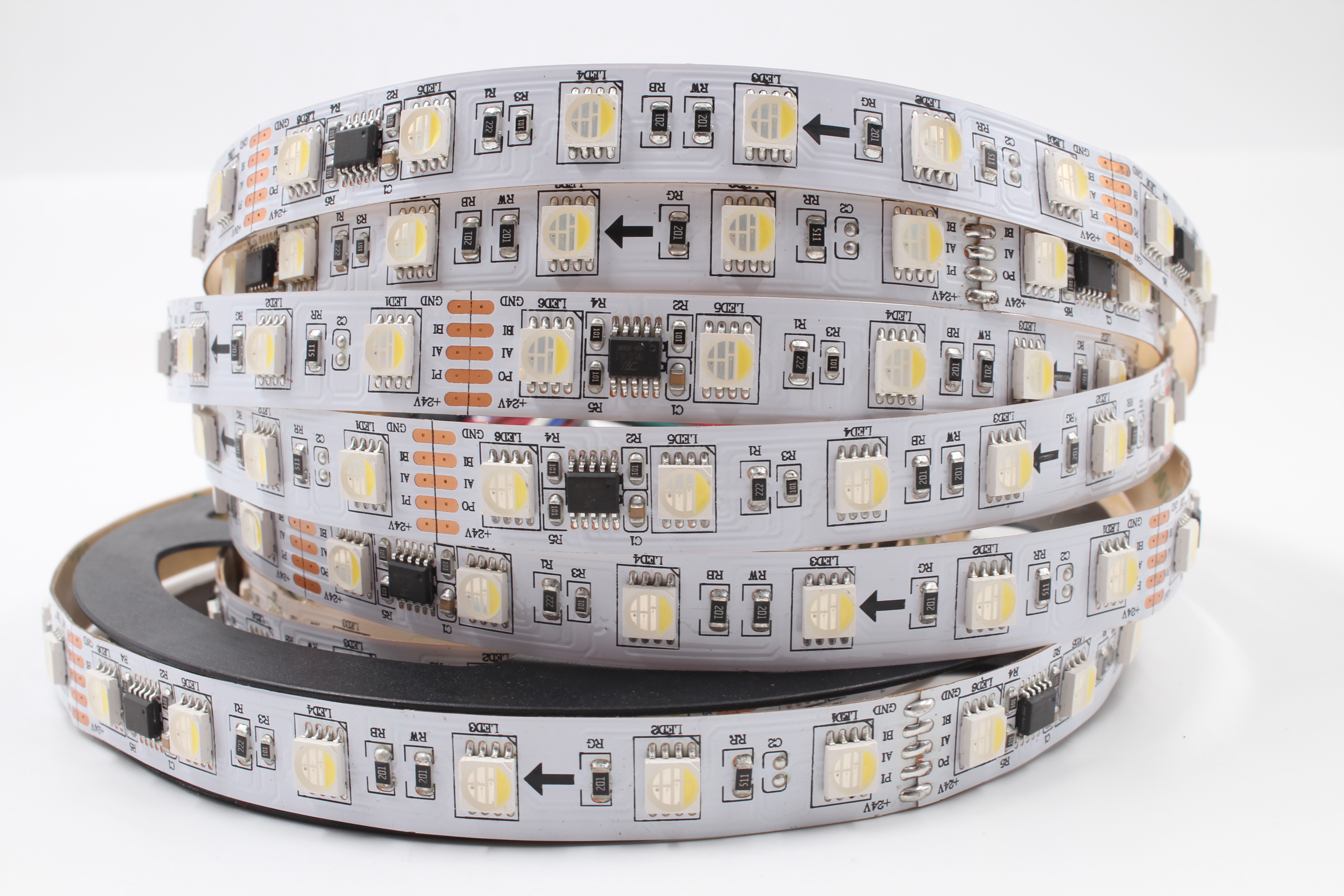 24VDMX512RGBW四合一灯带10段60灯